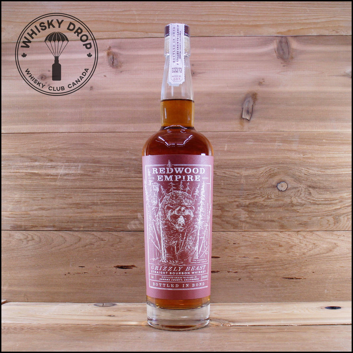 Redwood Empire Grizzly Beast Bourbon Whisky Drop