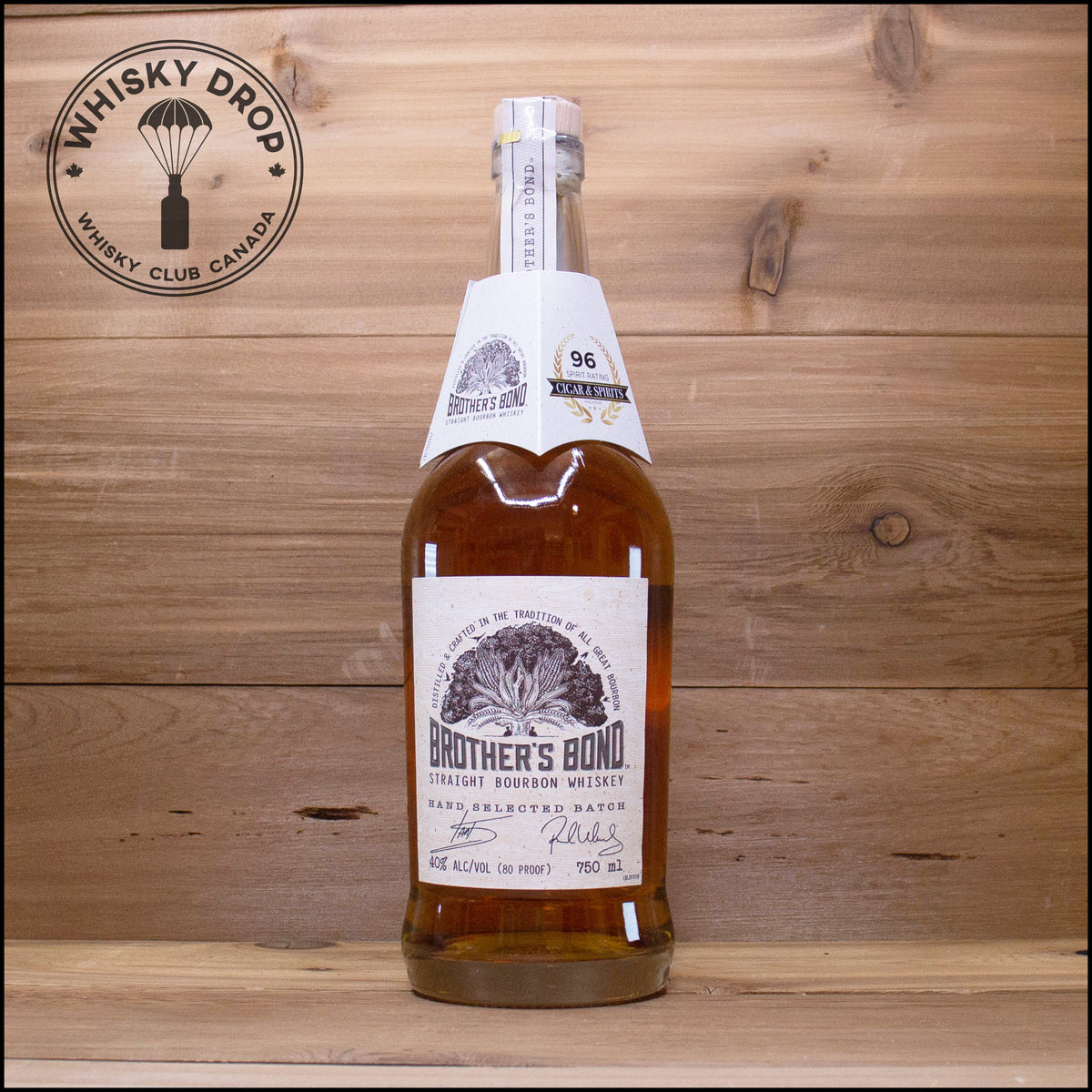 Brother's Bond Straight Bourbon Whiskey Whisky Drop