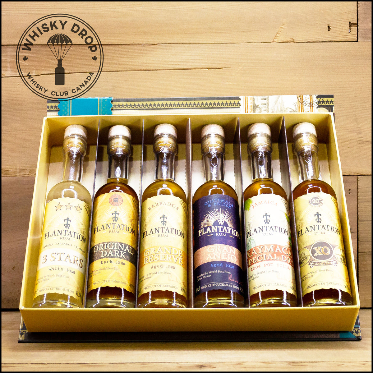 Plantation Artisanal Rum Cigar Box Whisky Drop