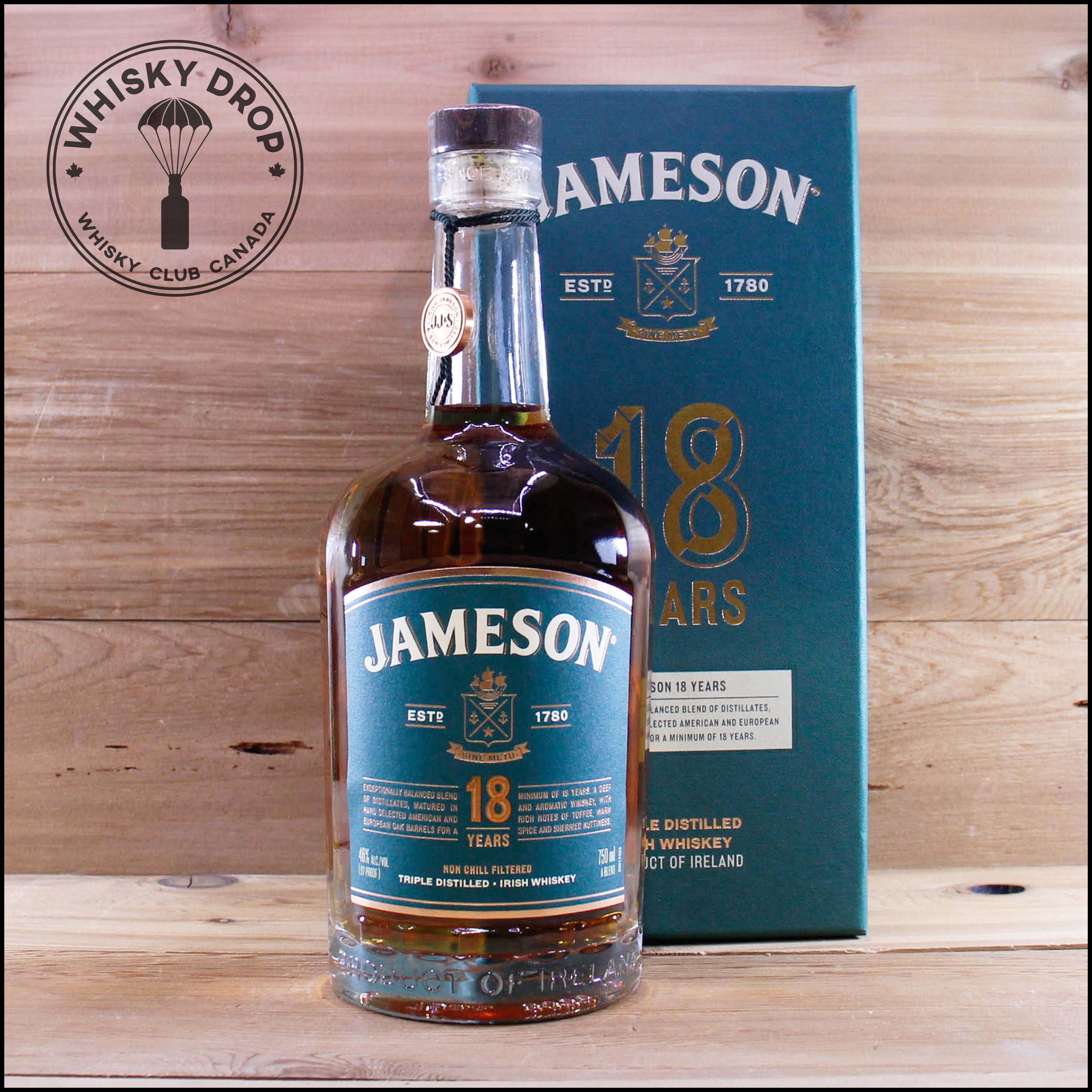 Whisky irlandais Jameson 18 ans d'âge – Whisky Drop