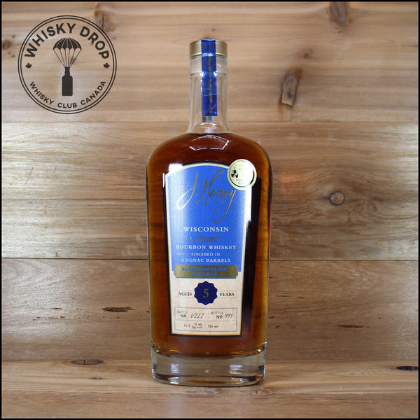 J. Henry Bellefontaine Reserve Wisconsin Straight Bourbon