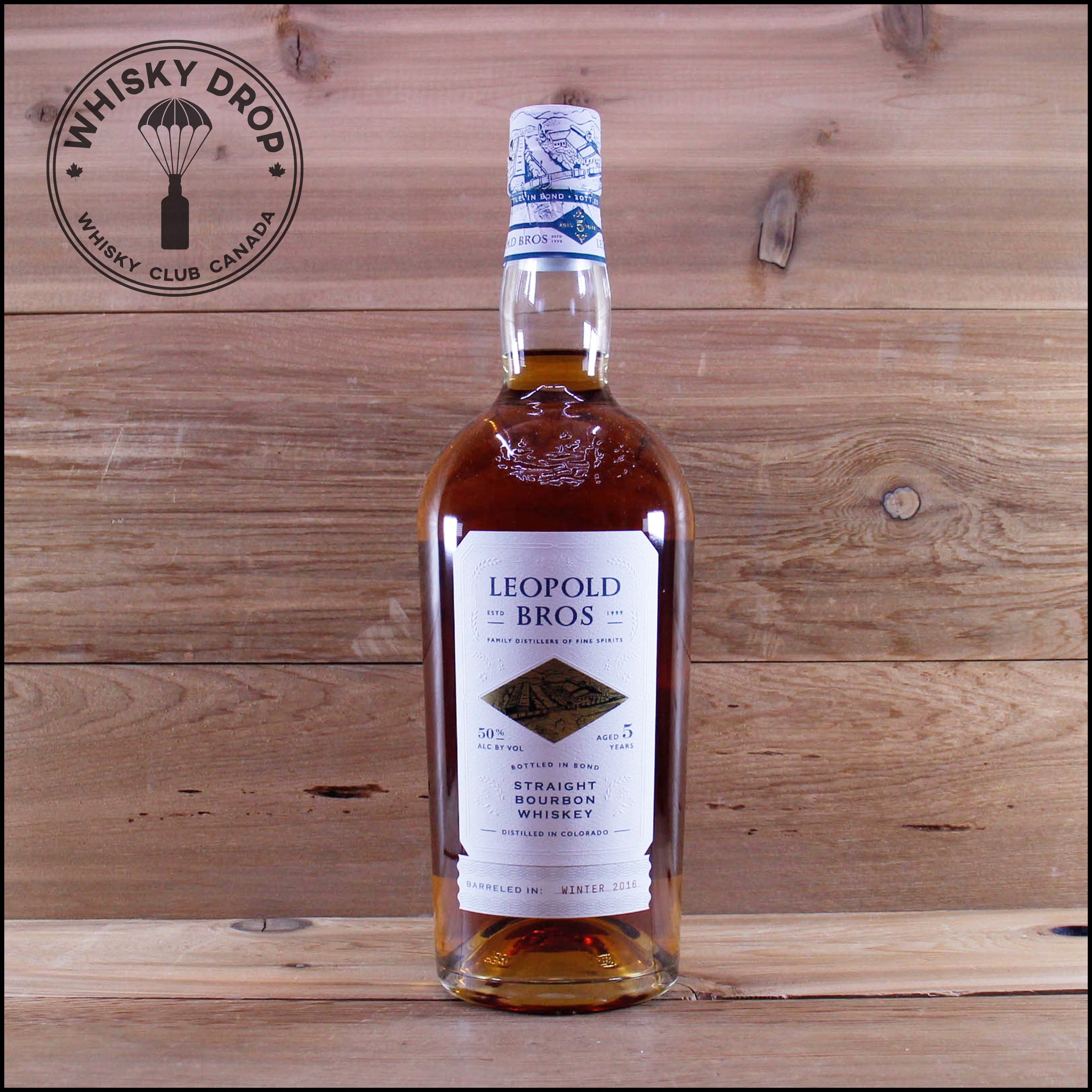 Leopold Brother's 5 Year Old Bourbon 'Bottled in Bond' Whisky Drop