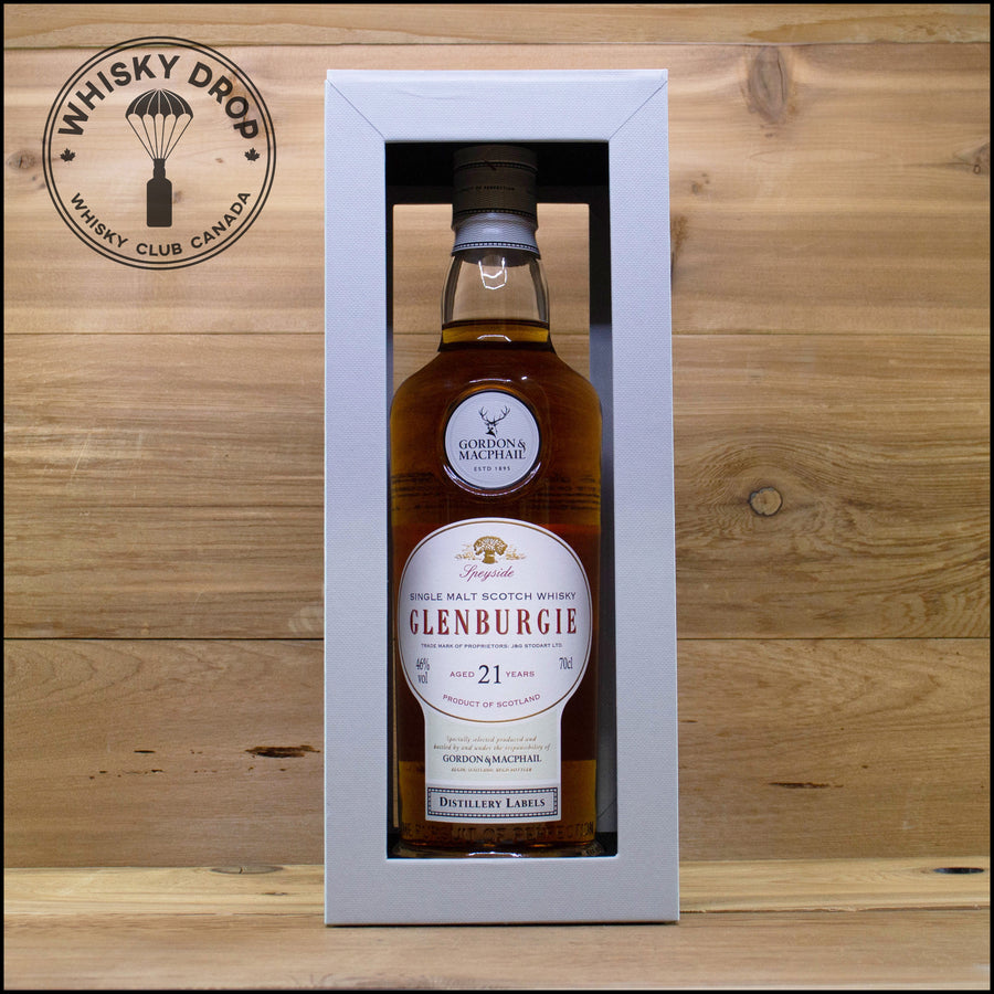 G&M Distillery Label Glenburgie 21 Year - Whisky Drop